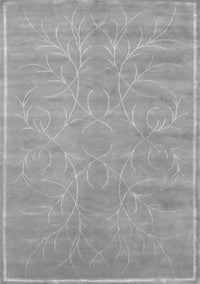 Abstract Gray Contemporary Rug, con1288gry