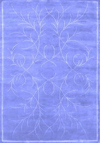 Abstract Blue Contemporary Rug, con1288blu