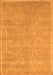 Serging Thickness of Machine Washable Abstract Orange Contemporary Area Rugs, wshcon1288org