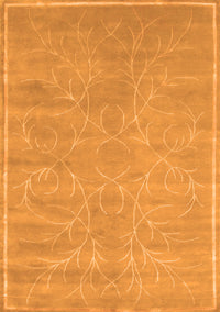 Abstract Orange Contemporary Rug, con1288org