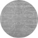 Square Abstract Gray Contemporary Rug, con1288gry