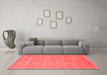 Contemporary Red Washable Rugs