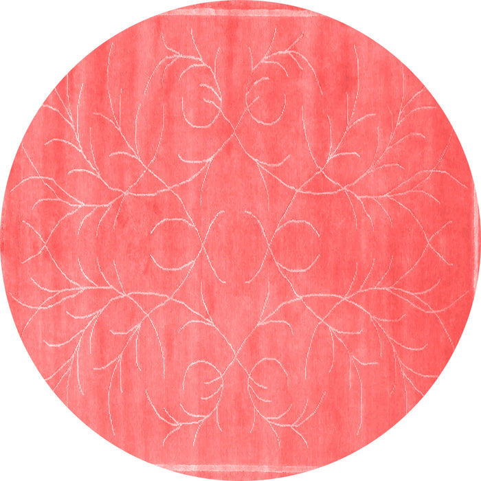 Machine Washable Abstract Red Contemporary Rug, wshcon1288red