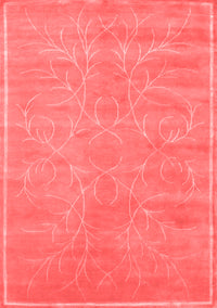 Abstract Red Contemporary Rug, con1288red