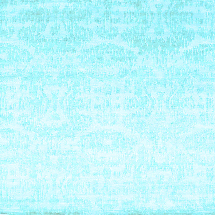 Square Machine Washable Solid Light Blue Modern Rug, wshcon1289lblu