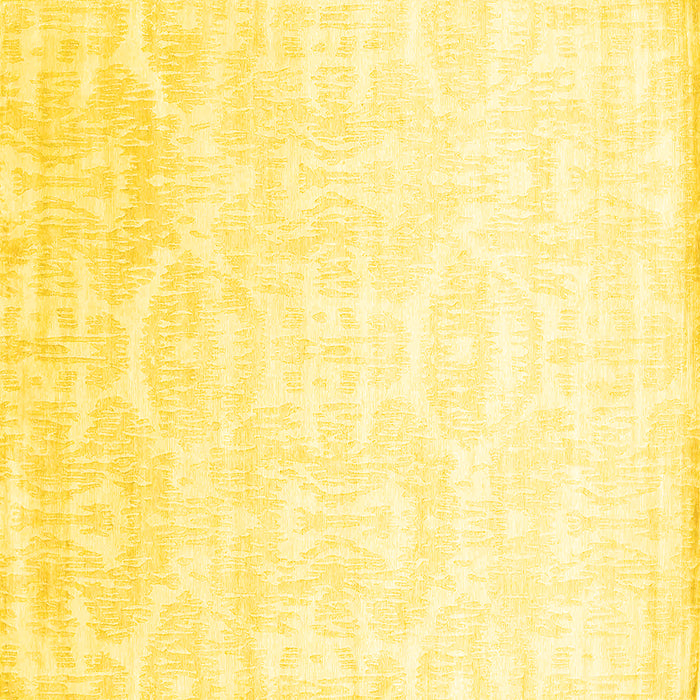 Square Solid Yellow Modern Rug, con1289yw