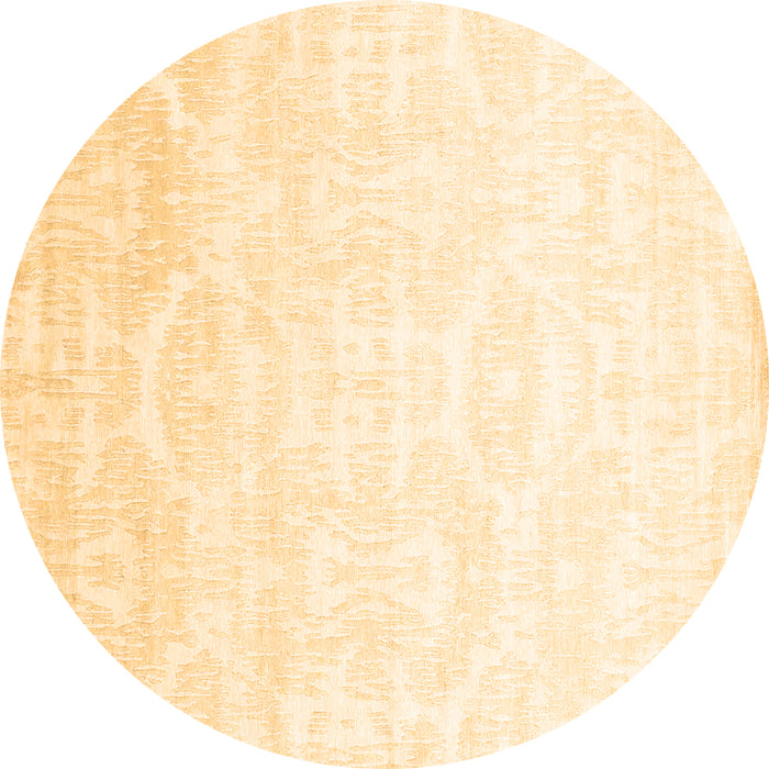 Round Solid Brown Modern Rug, con1289brn