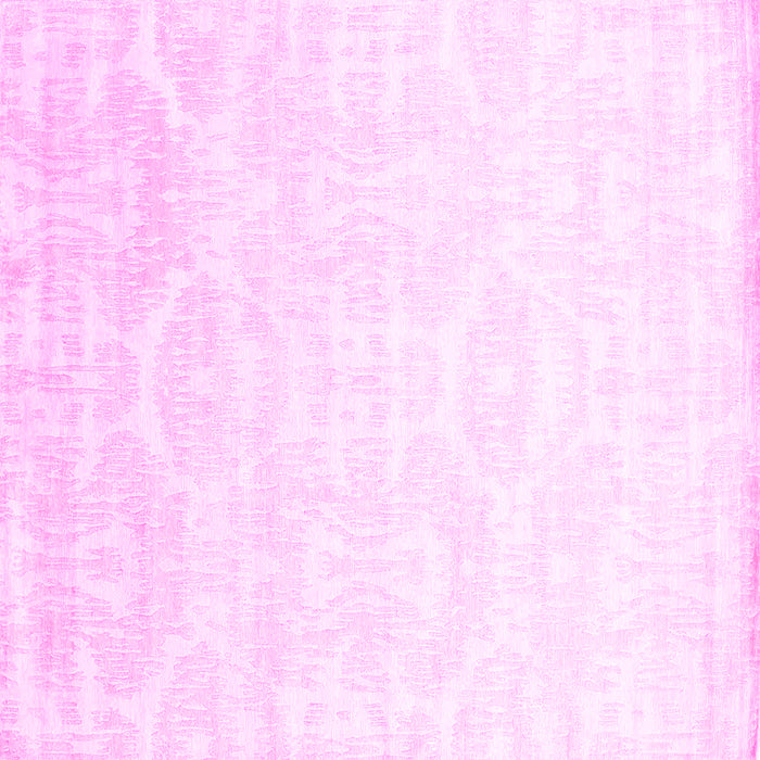 Square Solid Pink Modern Rug, con1289pnk