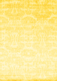 Solid Yellow Modern Rug, con1289yw