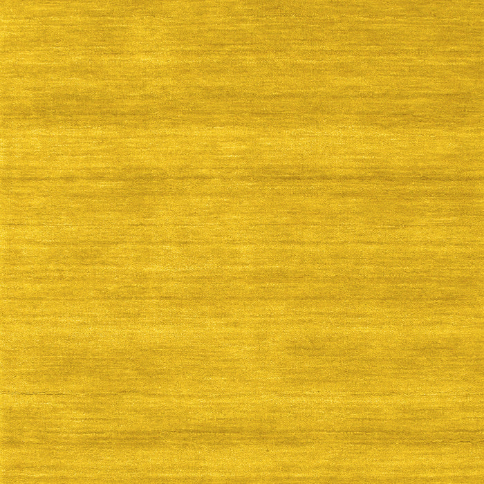 Machine Washable Solid Yellow Modern Rug, wshcon128yw