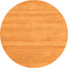 Square Solid Orange Modern Rug, con128org