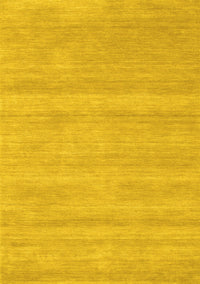 Solid Yellow Modern Rug, con128yw