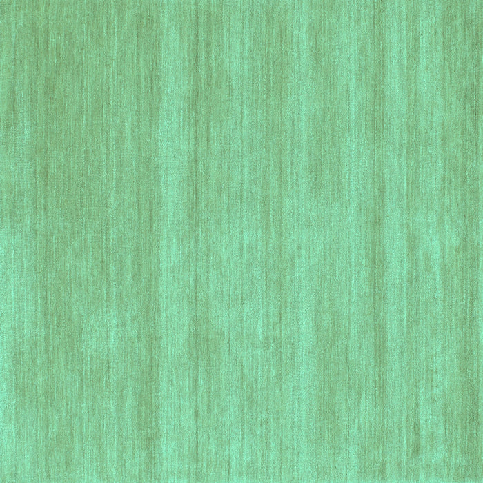 Square Machine Washable Solid Turquoise Modern Area Rugs, wshcon128turq
