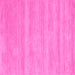 Square Solid Pink Modern Rug, con128pnk