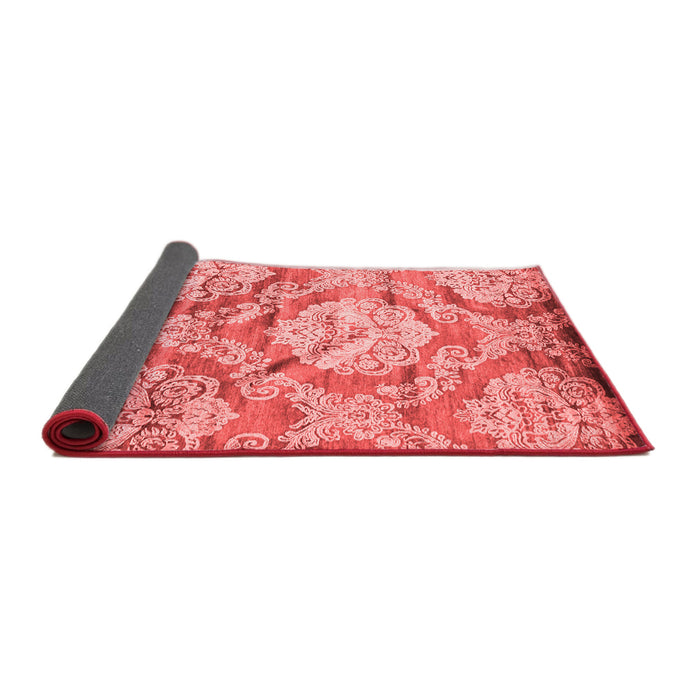 Abstract Red Contemporary Area Rugs