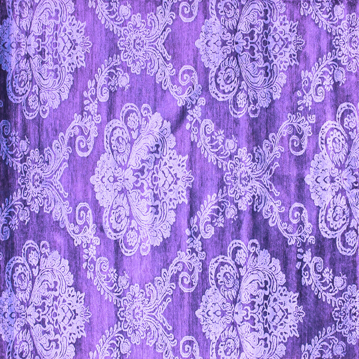 Square Abstract Purple Contemporary Rug, con1290pur