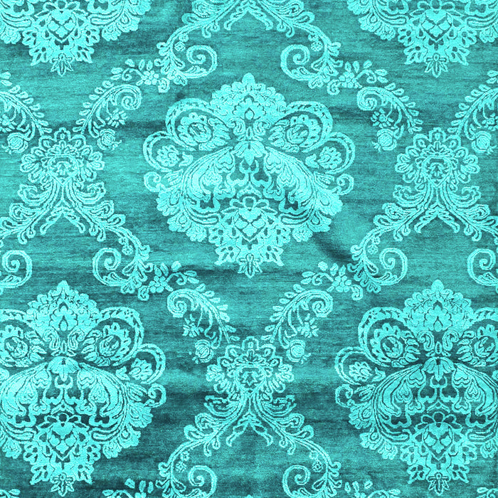 Abstract Turquoise Contemporary Rug, con1290turq