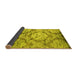 Sideview of Abstract Yellow Contemporary Rug, con1290yw