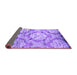 Sideview of Abstract Purple Contemporary Rug, con1290pur