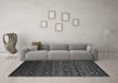 Machine Washable Persian Gray Bohemian Rug in a Living Room,, wshcon1291gry