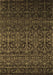 Machine Washable Persian Brown Bohemian Rug, wshcon1291brn