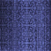 Square Persian Blue Bohemian Rug, con1291blu