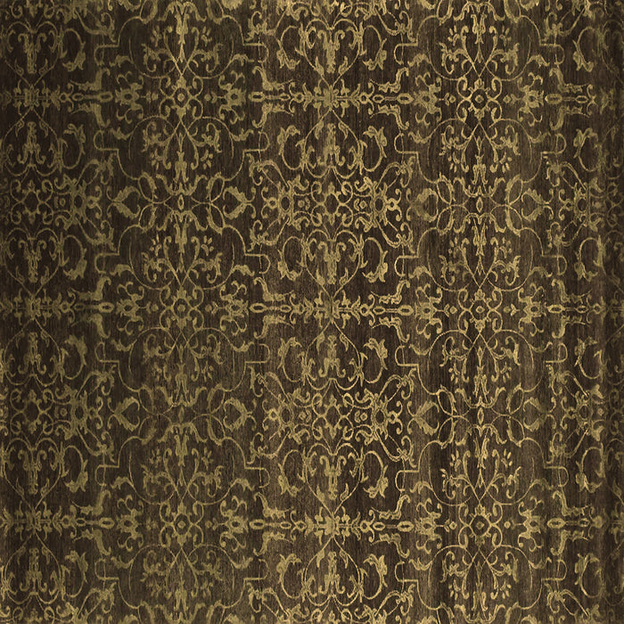 Square Machine Washable Persian Brown Bohemian Rug, wshcon1291brn