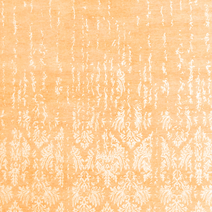 Serging Thickness of Machine Washable Solid Orange Modern Area Rugs, wshcon1292org