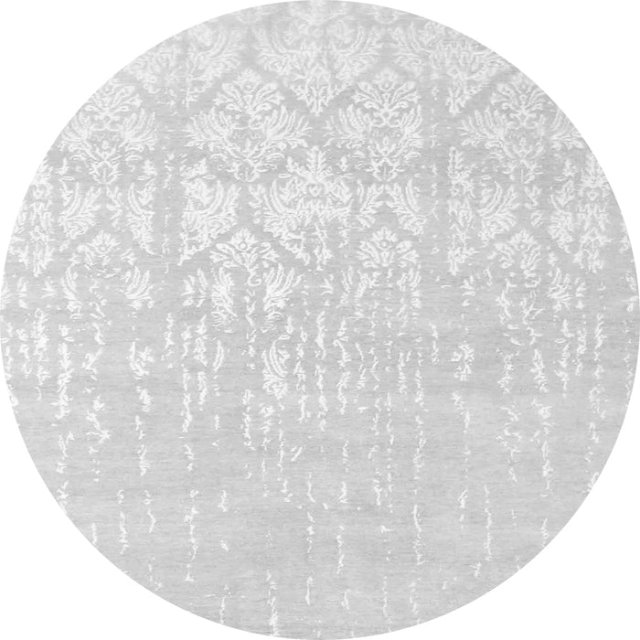 Square Solid Gray Modern Rug, con1292gry