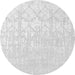 Square Solid Gray Modern Rug, con1292gry