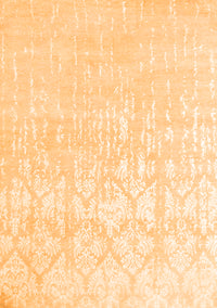 Solid Orange Modern Rug, con1292org