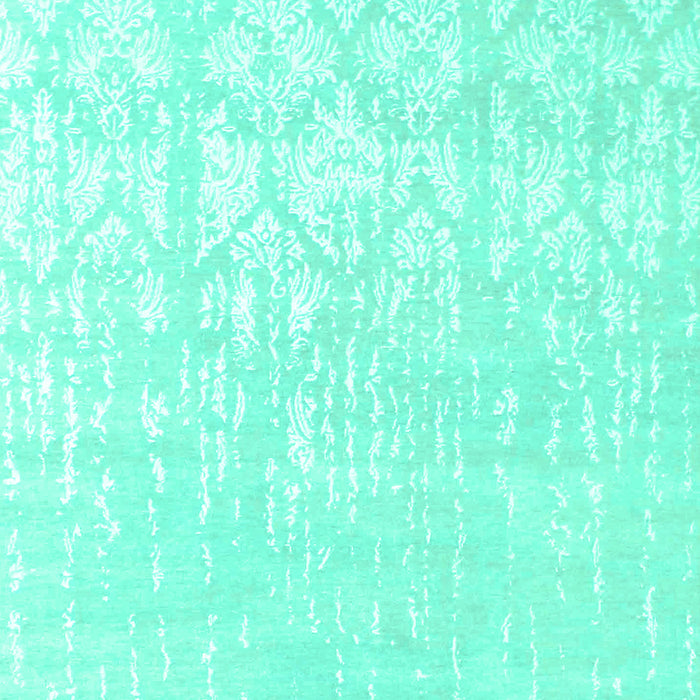 Machine Washable Solid Turquoise Modern Area Rugs, wshcon1292turq