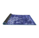 Sideview of Abstract Blue Contemporary Rug, con1293blu