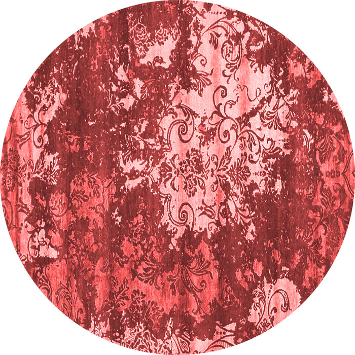 Machine Washable Abstract Red Contemporary Rug, wshcon1293red