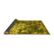 Sideview of Abstract Yellow Contemporary Rug, con1293yw