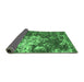 Sideview of Abstract Emerald Green Contemporary Rug, con1293emgrn