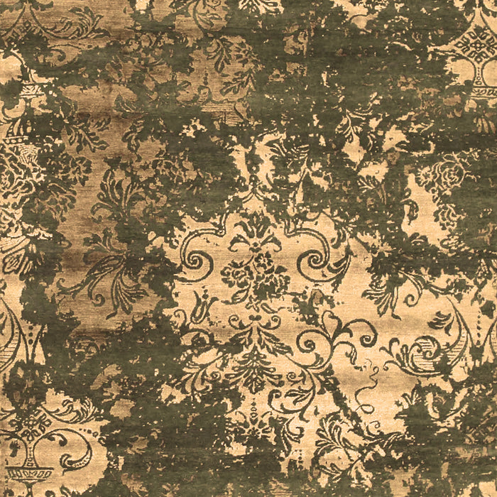 Machine Washable Abstract Brown Contemporary Rug, wshcon1293brn