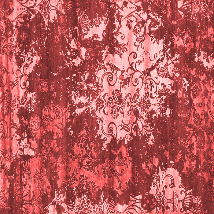Machine Washable Abstract Red Contemporary Rug, wshcon1293red