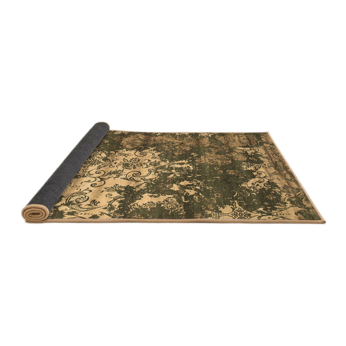 Sideview of Abstract Brown Contemporary Rug, con1293brn