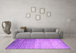 Machine Washable Abstract Pink Contemporary Rug in a Living Room, wshcon1294pnk