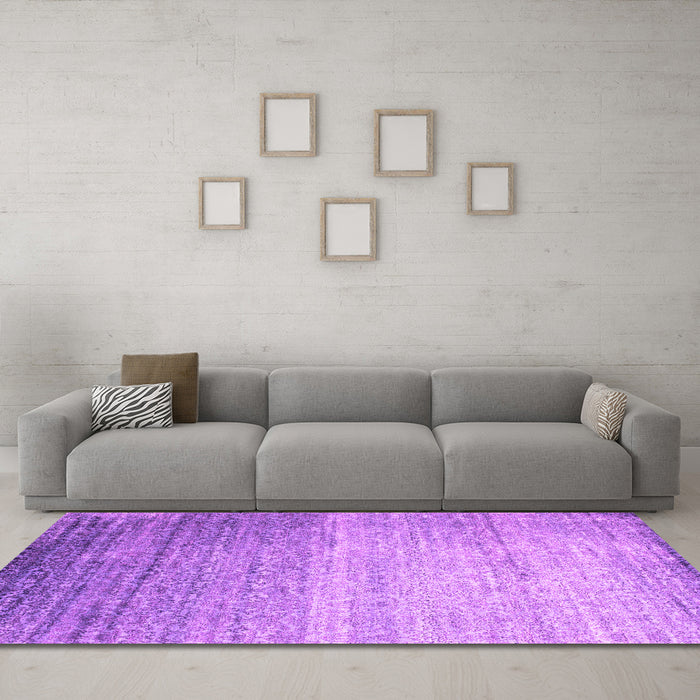 Machine Washable Abstract Pink Contemporary Rug in a Living Room, wshcon1294pnk