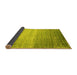 Sideview of Abstract Yellow Contemporary Rug, con1294yw