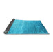 Sideview of Abstract Light Blue Contemporary Rug, con1294lblu