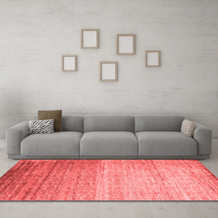 Contemporary Red Washable Rugs