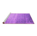 Sideview of Machine Washable Abstract Pink Contemporary Rug, wshcon1294pnk