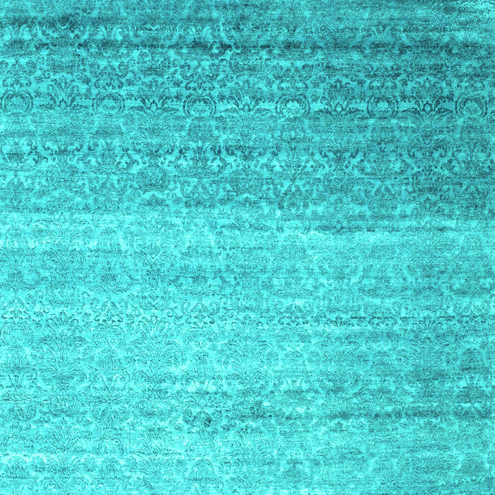 Machine Washable Abstract Turquoise Contemporary Area Rugs, wshcon1294turq