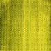 Square Abstract Yellow Contemporary Rug, con1294yw