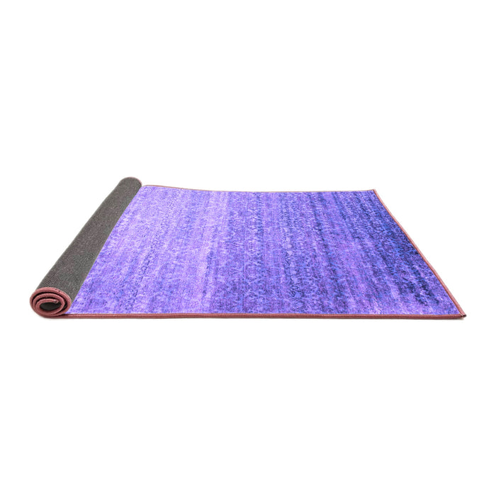 Sideview of Abstract Purple Contemporary Rug, con1294pur