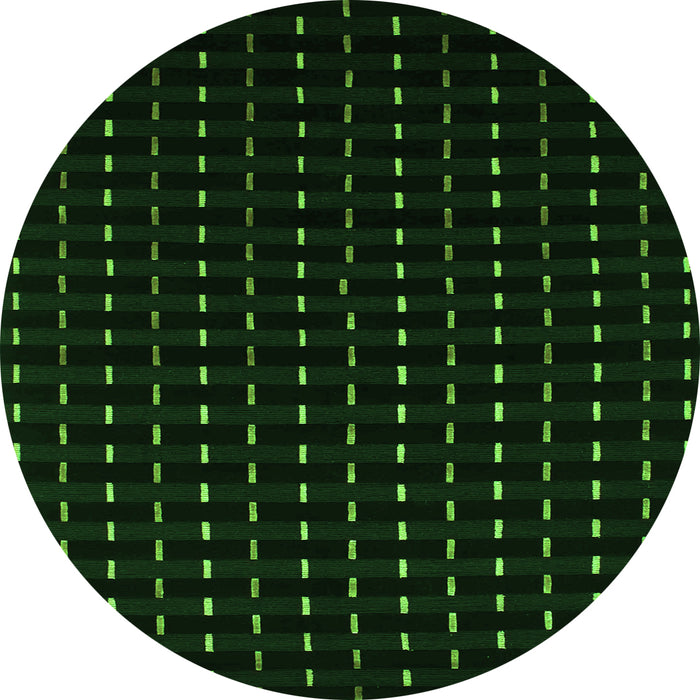 Square Abstract Green Contemporary Rug, con1295grn