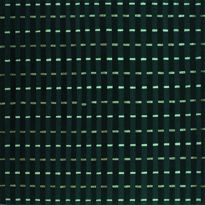 Square Machine Washable Abstract Turquoise Contemporary Area Rugs, wshcon1295turq